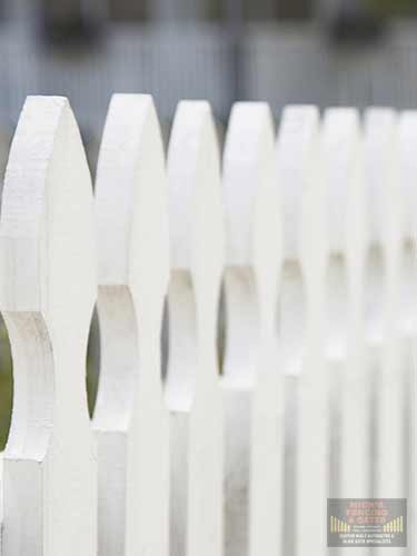 White Picket Fence and Gate